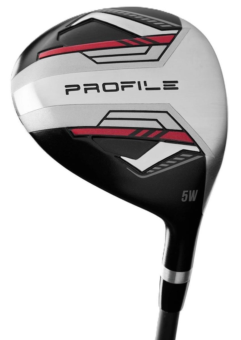 Wilson Profile herr golfset, stål, MRH + ståbag, svart/röd/silver