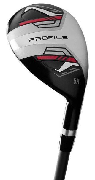 Wilson Profile herr golfset, stål, MRH + ståbag, svart/röd/silver