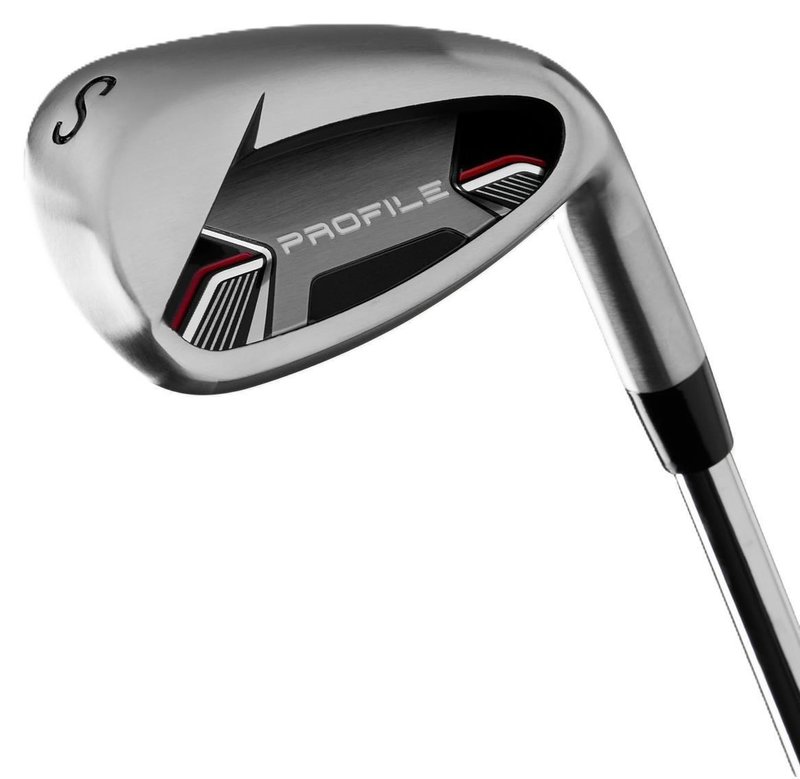 Wilson Profile herr golfset, stål, MRH + ståbag, svart/röd/silver