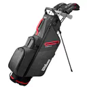 Wilson Profile herr golfset, stål, MLH + ställväska, svart/röd/silver