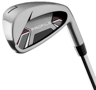 Wilson Profile herr golfset, stål, MLH + ställväska, svart/röd/silver