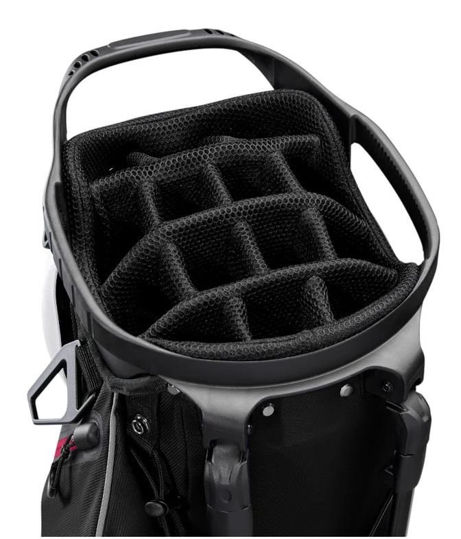 Wilson Talus 14 stand bag, white/black