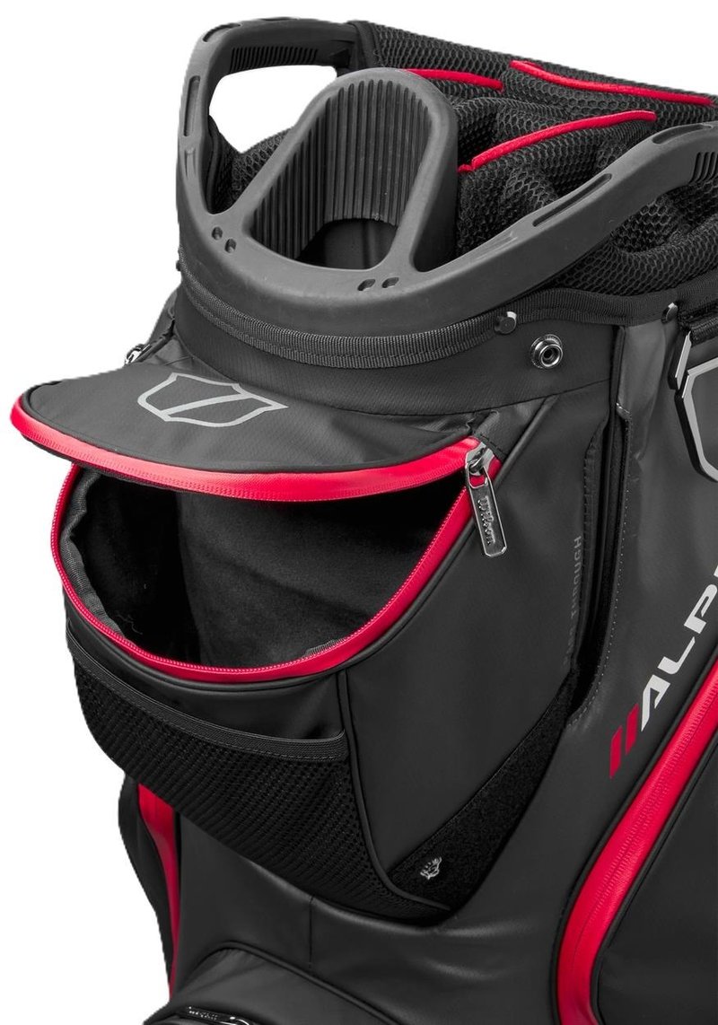 Wilson Alpine Dry cart bag, svart/grå/röd