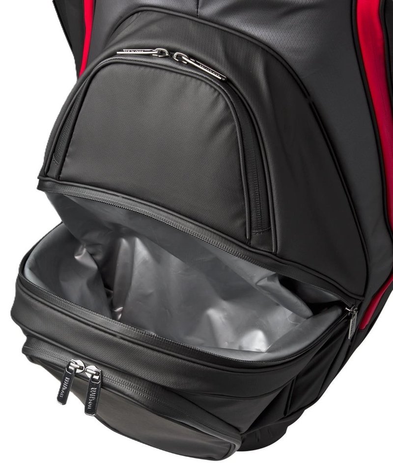 Wilson Alpine Dry cart bag, svart/grå/röd