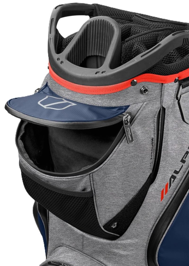 Wilson Alpine Dry cart bag, grå/marinblå/röd