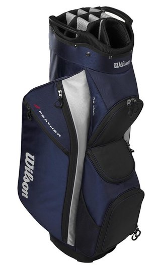 Wilson Feather cart bag, navy/silver