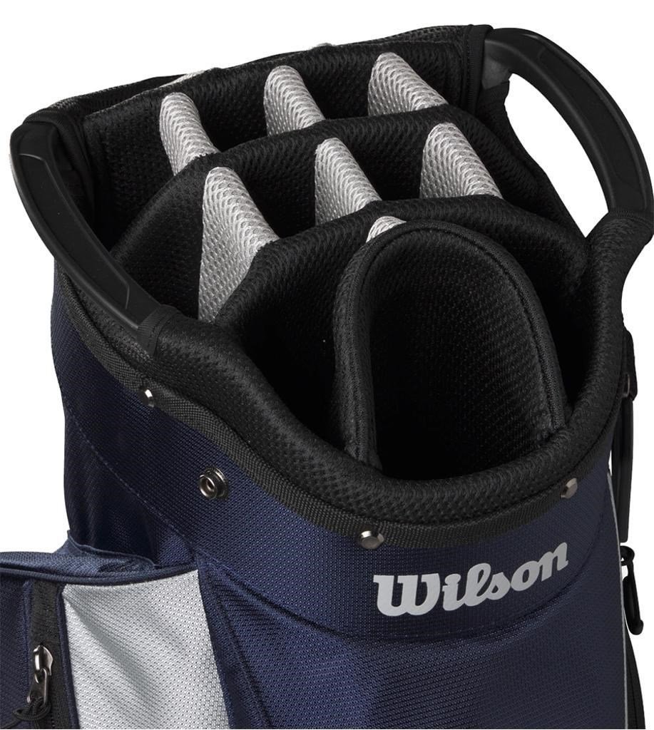 Wilson Feather cart bag, navy/silver