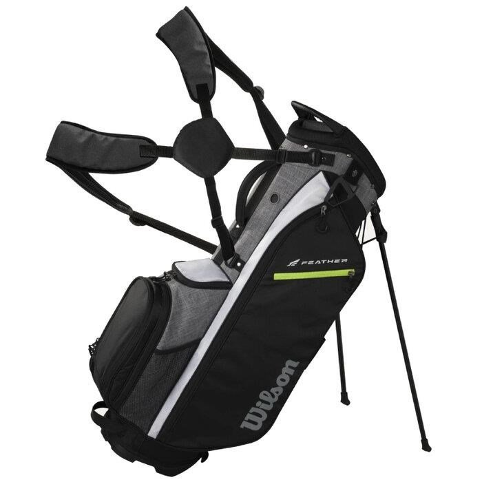 Wilson Feather stand bag, svart/grå/vit