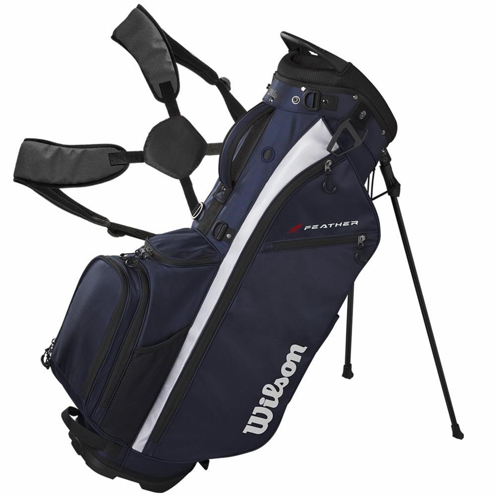 Wilson Feather stand bag, marinblå/vit