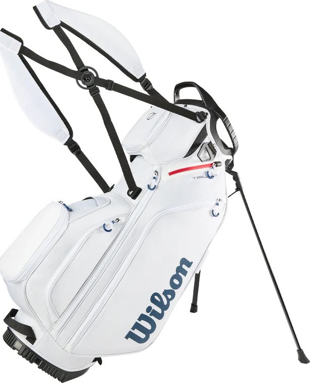 Wilson Talus 5 stand bag, vit/röd/blå