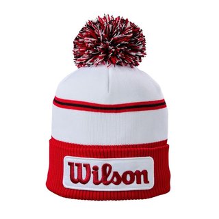 Wilson Tour Winter Beanie herr vintermössa, vit/röd