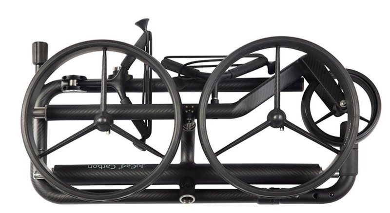 JuCad Carbon Travel Nero SV 3.0 elektrisk vagn, svart
