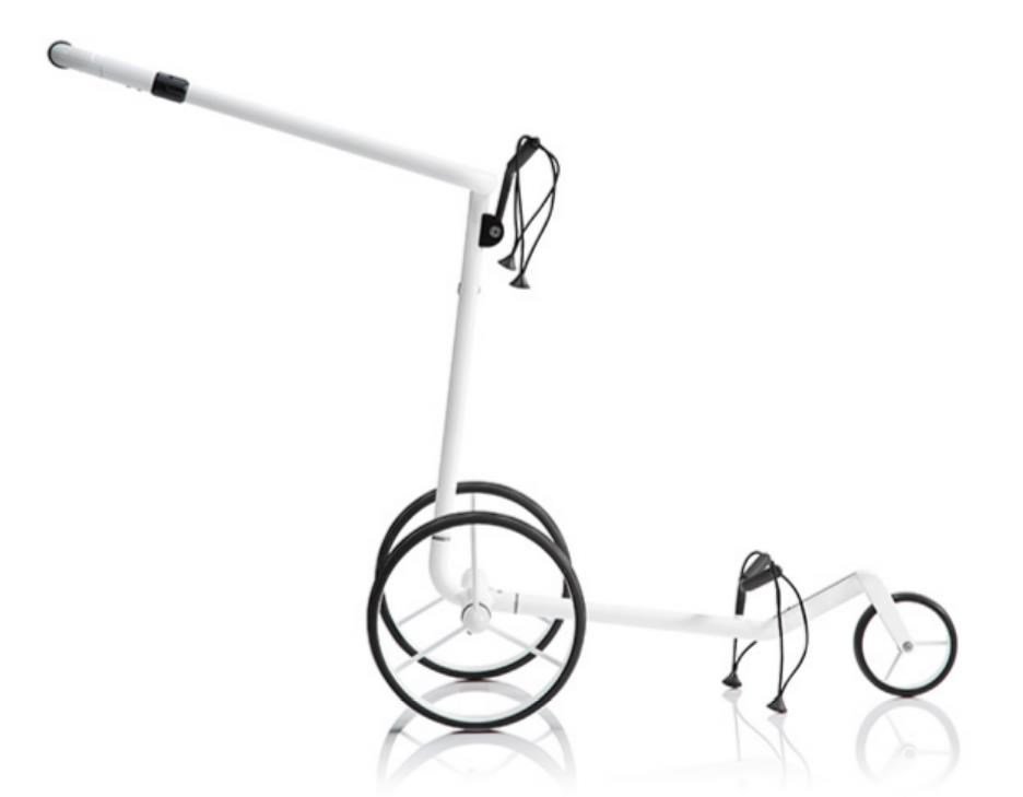 JuCad Carbon Travel Bianco SV 3.0 elektrisk vagn, vit