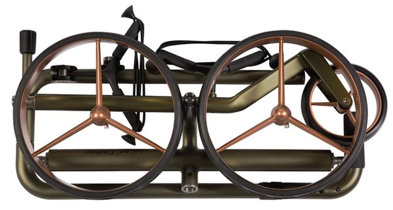 JuCad Carbon Travel Verde Rosé 3.0 elektrisk vagn, rosa