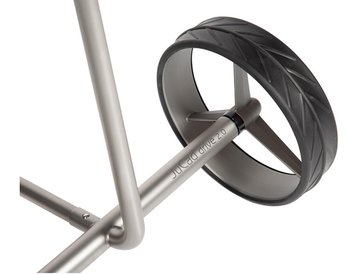JuCad drive Stainless Steel 3.0 elektrisk vagn, silver