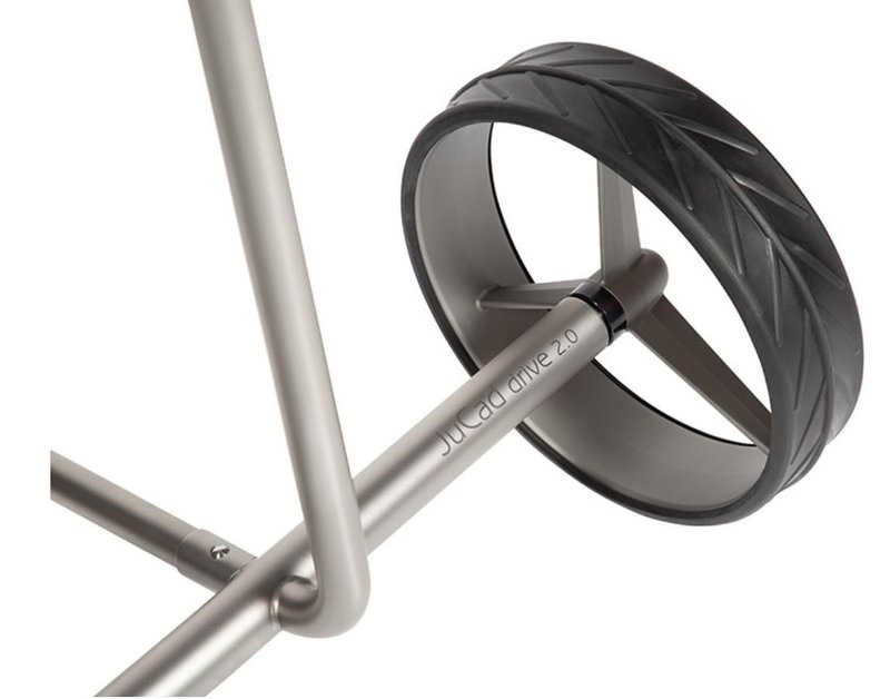 JuCad drive Stainless Steel 3.0 elektrisk vagn, silver