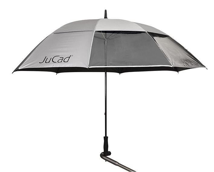 JuCad JuCad vindtät & fönsterparaply med pinne 68", silver UV-skydd