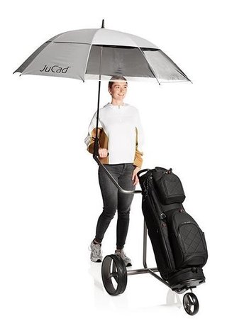 JuCad JuCad vindtät & fönsterparaply med pinne 68", silver UV-skydd
