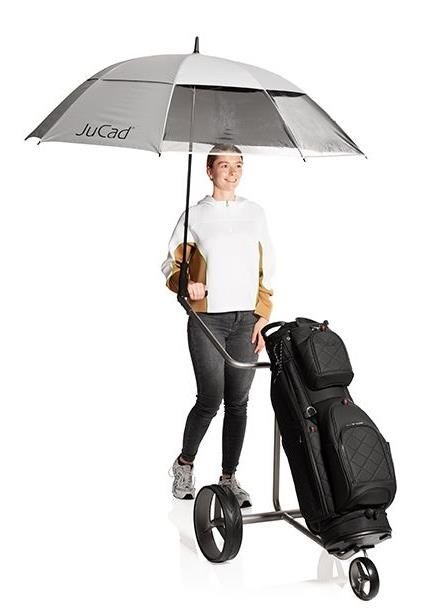 JuCad JuCad vindtät & fönsterparaply med pinne 68", silver UV-skydd