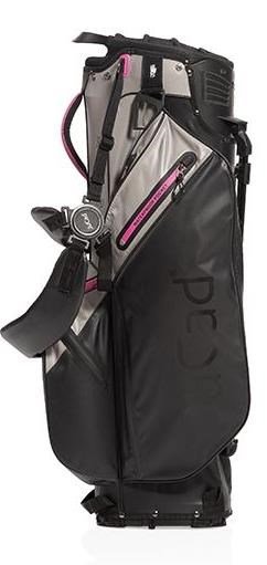 JuCad Bag 3in1 Pro Dry cart bag, svart/grå/rosa