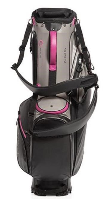 JuCad Bag 3in1 Pro Dry cart bag, svart/grå/rosa