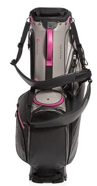 JuCad Bag 3in1 Pro Dry cart bag, svart/grå/rosa