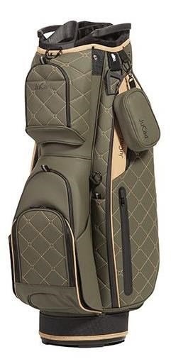 JuCad First Class cart bag, mörkgrön/beige