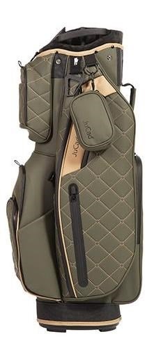 JuCad First Class cart bag, mörkgrön/beige