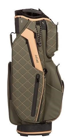 JuCad First Class cart bag, mörkgrön/beige