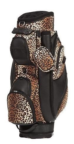 JuCad Style cart bag, svart/leopard