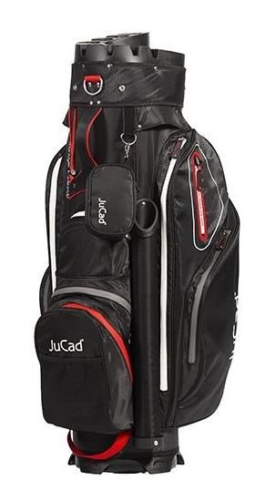 JuCad Manager Waterstop cart bag, svart/röd/grå