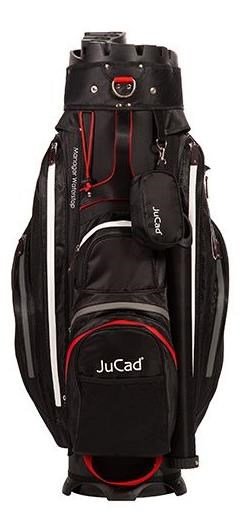 JuCad Manager Waterstop cart bag, svart/röd/grå