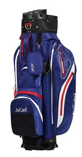 JuCad Manager Waterstop cart bag, blå/vit/röd