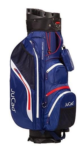 JuCad Manager Waterstop cart bag, blå/vit/röd