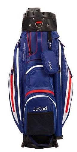 JuCad Manager Waterstop cart bag, blå/vit/röd