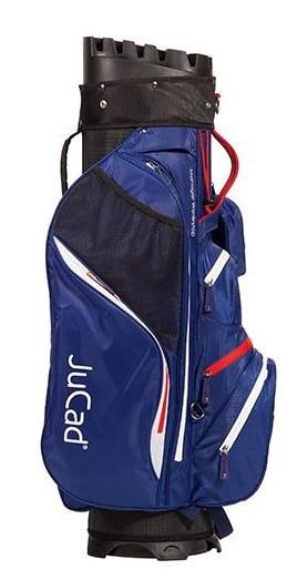 JuCad Manager Waterstop cart bag, blå/vit/röd