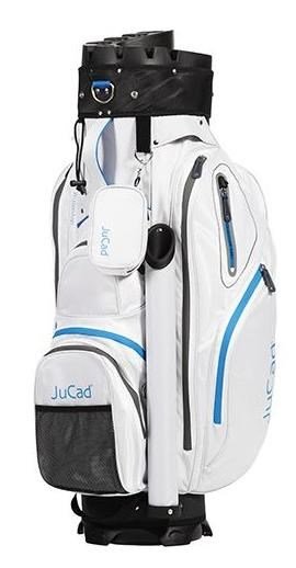 JuCad Manager Waterstop cart bag, vit/blå/grå