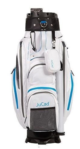 JuCad Manager Waterstop cart bag, vit/blå/grå