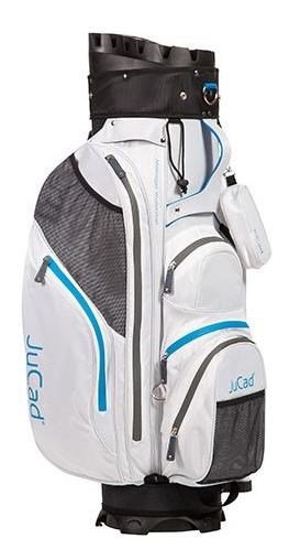 JuCad Manager Waterstop cart bag, vit/blå/grå