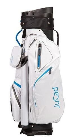 JuCad Manager Waterstop cart bag, vit/blå/grå