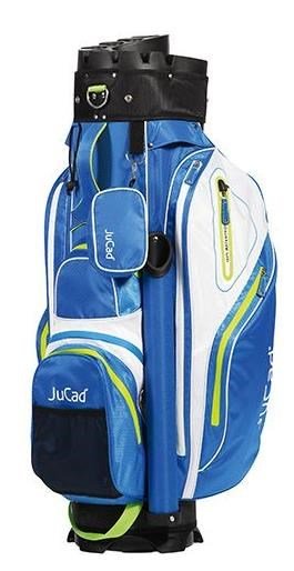 JuCad Manager Waterstop cart bag, blå/vit/grön