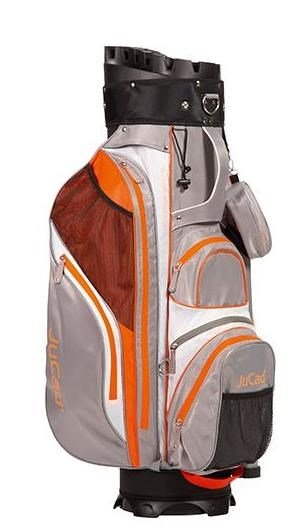JuCad Manager Waterstop cart bag, ljusgrå/vit/orange