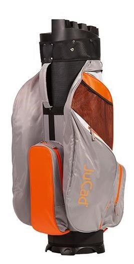 JuCad Manager Waterstop cart bag, ljusgrå/vit/orange