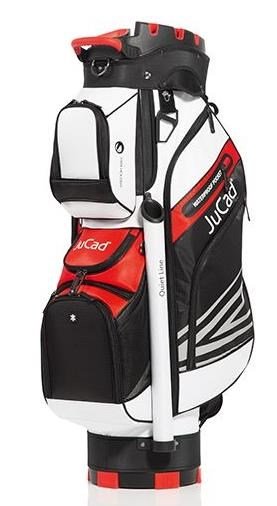 JuCad Quiet Line cart bag, svart/vit/röd