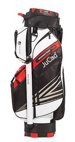 JuCad Quiet Line cart bag, svart/vit/röd
