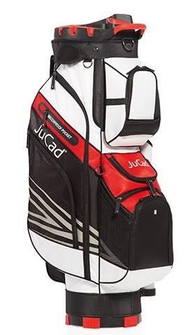 JuCad Quiet Line cart bag, svart/vit/röd