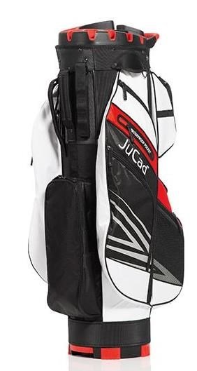 JuCad Quiet Line cart bag, svart/vit/röd
