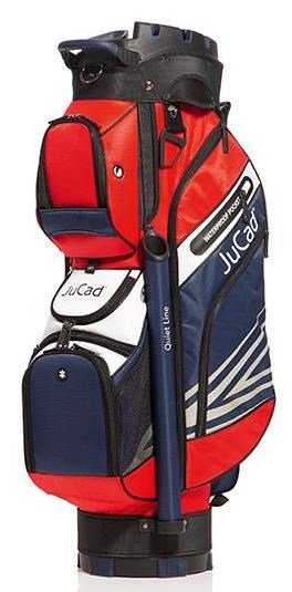 JuCad Quiet Line cart bag, mörkblå/röd/vit