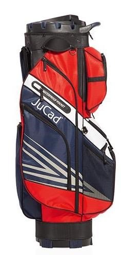 JuCad Quiet Line cart bag, mörkblå/röd/vit