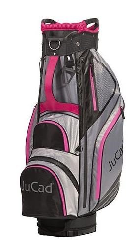JuCad Sportline cart bag, svart/grå/rosa